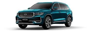 Modern Geely Manjaro SUV Yeşil Renk Yüksek Hızlı 5 Koltuklu SUV Orta Boyutlu